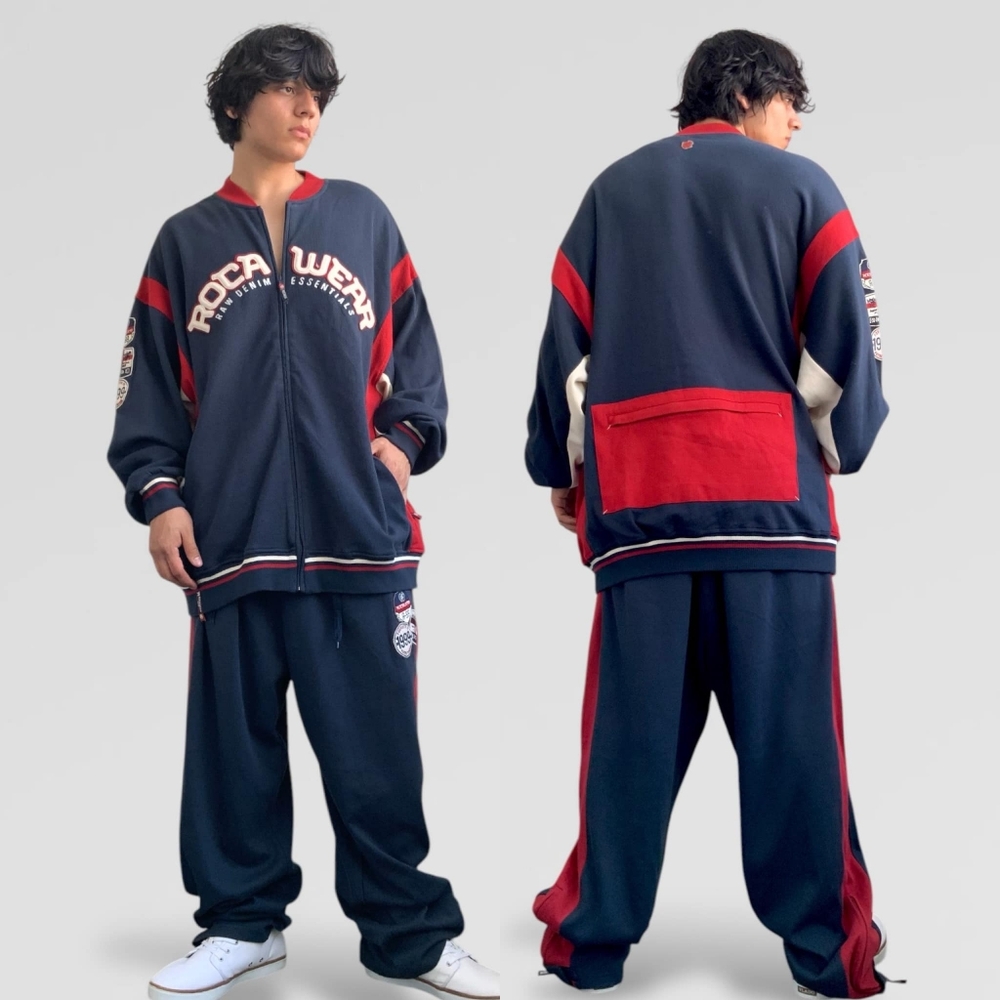 Men’s Rocawear Navy | Vikin Red Tracksuit NWT